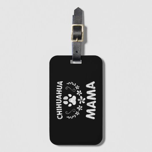 Chihuahua Mama ラゲッジタグ (正面縦)