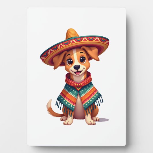 Chihuahua  Mexico  Cinco de Mayo  Funny Dog  (2) フォトプラーク (正面)