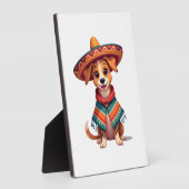 Chihuahua  Mexico  Cinco de Mayo  Funny Dog  (2) フォトプラーク (側面)