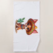 Chihuahua  Mexico  Cinco de Mayo  Funny Dog   (3) ビーチタオル (正面)