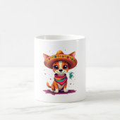 Chihuahua Mexico Cinco de Mayo Funny Dog (6) コーヒーマグカップ (中央)