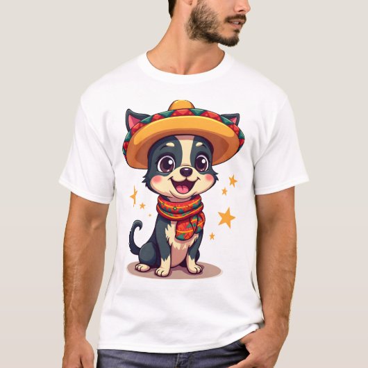 Chihuahua  Mexico  Cinco de Mayo  Funny Dog  Copy Tシャツ (正面)