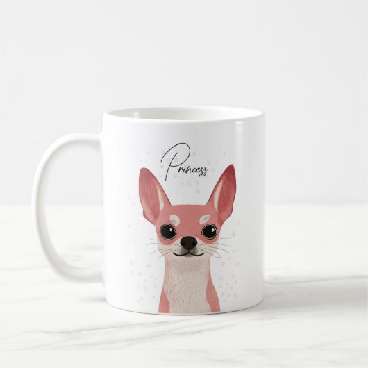 Chihuahua Mugs コーヒーマグカップ (左)
