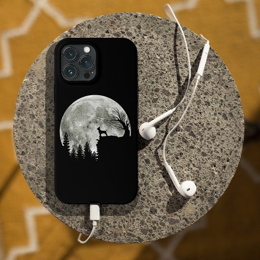 Chihuahua On Mountain Big Moon Halloween Gifts Case-Mate iPhoneケース