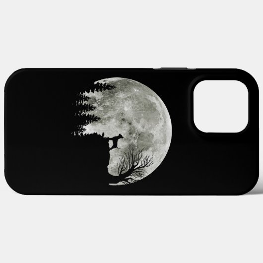 Chihuahua On Mountain Big Moon Halloween Gifts Case-Mate iPhoneケース (裏面 (横))