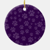 Chihuahua Ornament (Paw Prints) セラミックオーナメント (裏面)