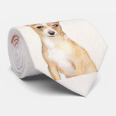 Chihuahua Painting - Cute Original Dog Art ネクタイ (ロール)