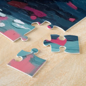 Chihuahua Pop Art Heart Sunglasses Valentine ジグソーパズル (側面)