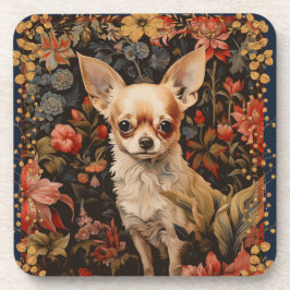 Chihuahua PuppyのスタイルのWilliam Morris コースター