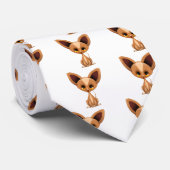Chihuahua Puppy Dog Cartoon ネクタイ (ロール)