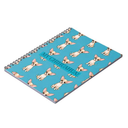 Chihuahua Puppy Notebook Journal ノートブック (左側)