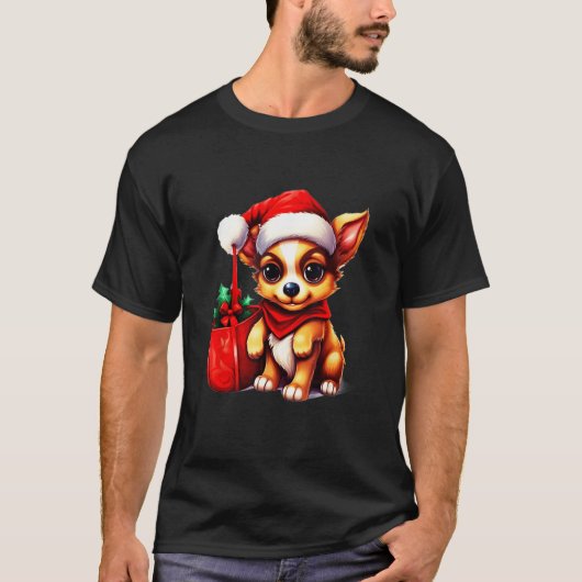 Chihuahua s Christmas Cute Chihuahua for Holidays Tシャツ (正面)