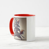 Chihuahua samouraï, un guerrier intrépide. マグカップ (正面左)