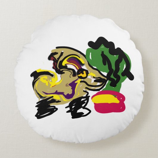 Chihuahua set ラウンドクッション (正面)