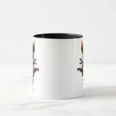 Chihuahua shérif délirant avec son lasso. マグカップ (中央)