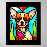 Chihuahua Stained Glass Pop Art 3 ポスター<br><div class="desc">Chihuahua, Stained, Glass, Pop, Art, 3</div>