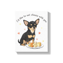 Chihuahua Stretched Canvas Print