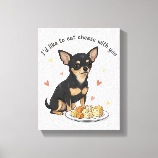 Chihuahua Stretched Canvas Print キャンバスプリント (正面)