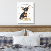 Chihuahua Stretched Canvas Print キャンバスプリント (インサイチュ (寝室))