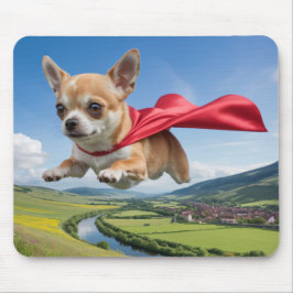 Chihuahua Superhero Mousepad マウスパッド