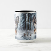 Chihuahua Tri Color Christmas Coffee Mug マグカップ (中央)