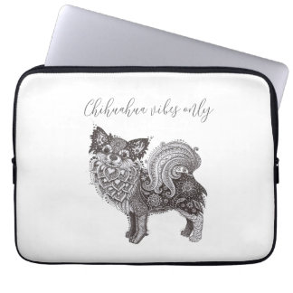 Chihuahua Vibes Neoprene Laptop Sleeve 13 inch ラップトップスリーブ