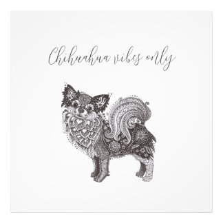 Chihuahua Vibes Premium Satin Photo Paper フォトプリント