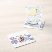  Chihuahua Winter  スクエアペーパーコースター (インサイチュ)