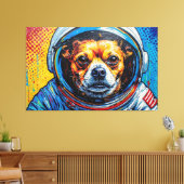 CHIHUAHUAS IN SPACE 10 キャンバスプリント (インサイチュ (リビング))