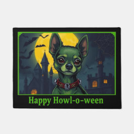 Chihuahuastein Happy Howl-o-ween ドアマット