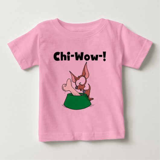ChihuhuaのキーワウのTシャツおよびギフト ベビーTシャツ (正面)