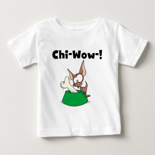 ChihuhuaのキーワウのTシャツおよびギフト ベビーTシャツ (正面)