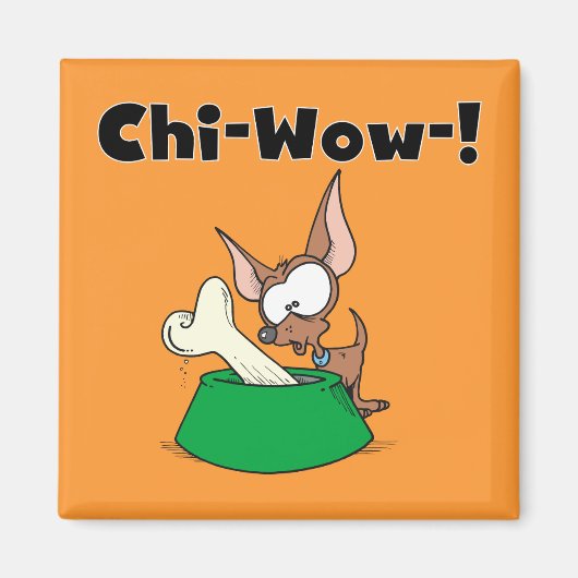 ChihuhuaのキーワウのTシャツおよびギフト マグネット (正面)