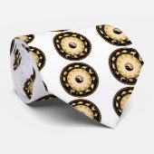 Chiineseの(占星術の)十二宮図の車輪 ネクタイ (ロール)