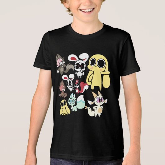 chikn nuggit😂 chikn nuggit 😂chikn nuggit 😂😂😂 トライブレンドＴシャツ (正面)