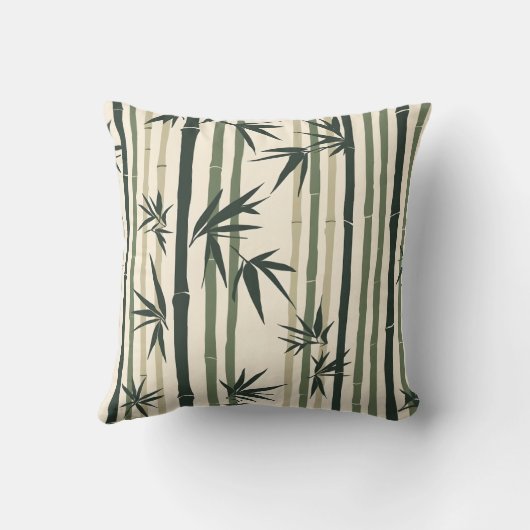 Chikurin Zen (Bamboo Grove) クッション (裏面)