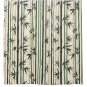 Chikurin Zen (Bamboo Grove) シャワーカーテン (正面)