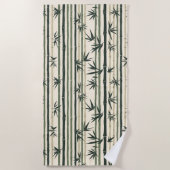 Chikurin Zen (Bamboo Grove) ビーチタオル (正面)