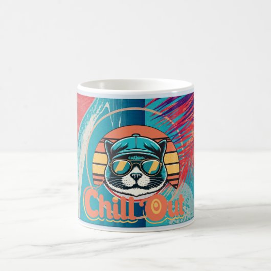 chil out cat mugs コーヒーマグカップ (中央)