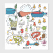 Chilaquiles getting ready シール (シート)