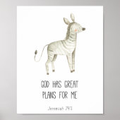 Child Bible Verse God Has Great Plans For Me ポスター (正面)