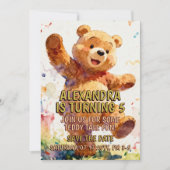 Child Birthday Animals - Cute Teddy Bear 1 セーブザデート (正面)