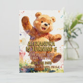 Child Birthday Animals - Cute Teddy Bear 1 セーブザデート (スタンド正面)