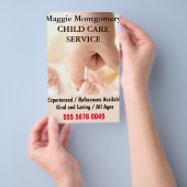 Child Care Business Babysitting Advertising Flyer チラシ (ハンドル)