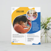 Child Care Flyer Template (スタンド正面)