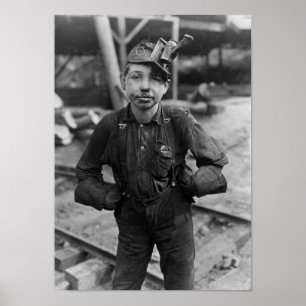 Child Coal Miner – ウェストバージニア – 1908 ポスター