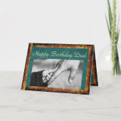 Child & Dad Holding Hands Birthday カード (正面)