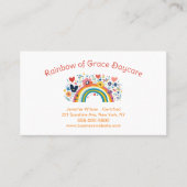 Child Daycare Rainbow Childcare Center Service 名刺 (正面)