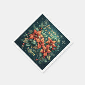 Child & Flowers Scripture Verse Festive Découpage スタンダードカクテルナプキン (角)