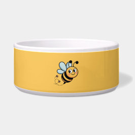 Child-Friendly Bee Mascot with Dotted Trail ボウル